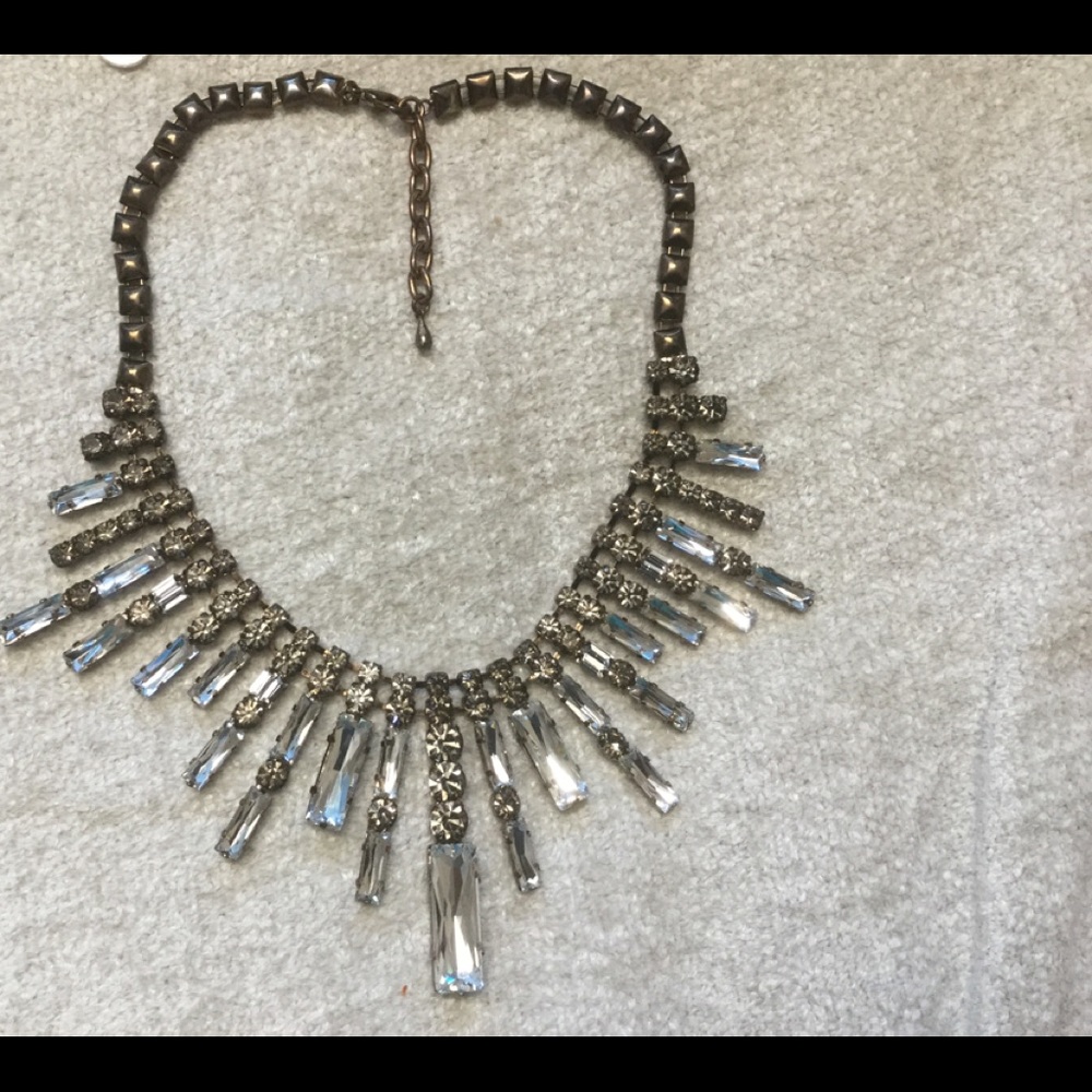 Crystal Statement Necklace - image 2